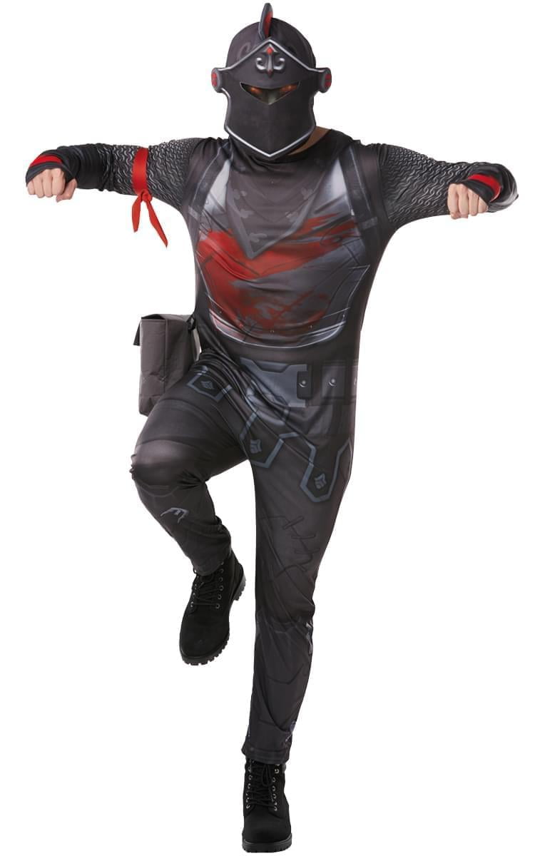 Fortnite Black Knight Tween Costume Jumpsuit w/ Mask \u0026 Accessories , Small 9,10 yrs
